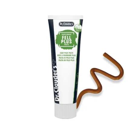 Вітамінно-мінеральний комплекс Dr.Clauder’s Hair &amp; Skin Fell Plus Paste паста, для собак та котів скильних до постійної линьки 100 мл — Фото 2