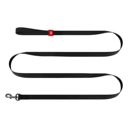 Повідець для собак водостійкий WAUDOG Waterproof, S, Ш 15 мм, Д 500 cм, чорний — Фото 2