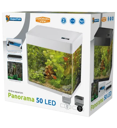 Акваріум скляний - Superfish Panorama 50 LED BLACK (A4052040) — Фото 2