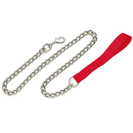 Coastal Titan Chain Dog Leash КОСТАЛ ПОВІДЕЦЬ-ЛАНЦЮЖОК для собак, ланка 4мм Червоний
