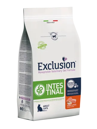 Exclusion Intestinal зі свининою та рисом для котів з порушенням травлення 1,5 кг