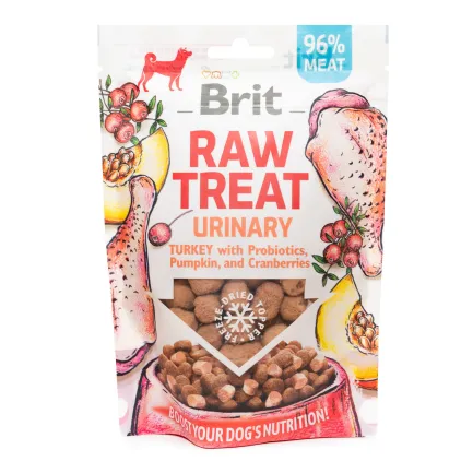Ласощі для собак Brit Raw Treat freeze-dried Urinary для профілактики сечокам'яної хвороби, індичка, 40 г — Фото 5