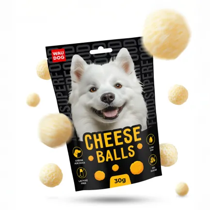 Ласощі для собак WAUDOG Treats Хрусткі сирні кульки, 30 г — Фото 2