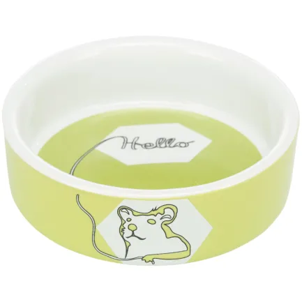 Миска Trixie для гризунів Hello Hamster хом'як керамічна 8 см 90 мл