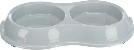 Миска Trixie для собак, подвійна, 2х200 л, d:11 см, 26х4х14 см (пластик) — Фото 2