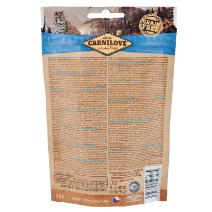 Ласощі Carnilove Cat Crunchy Snack для котів, лосось та м'ята, 50 г — Фото 1