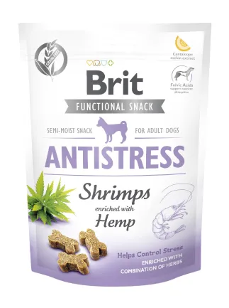 Функціональні ласощі для собак Brit Care Functional Snack Antistress Shrimps з креветками, 150 г