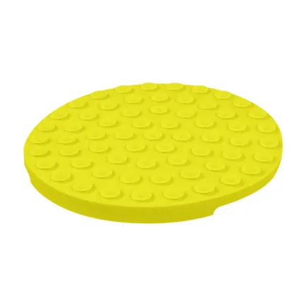 Килимок для злизування і повільного харчування WAUDOG Silicone, 211х211х30 мм, жовтий — Фото 4
