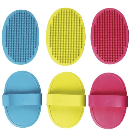Flamingo Brush Oval ФЛАМІНГО БРАШ ОВАЛ гумова масажна щітка для собак 9х3х13,5 см