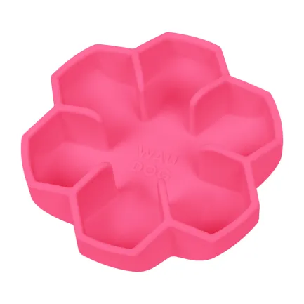 Миска для повільного харчування WAUDOG Silicone, 750 мл, рожевий — Фото 4