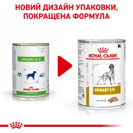 Дієтичний вологий корм Royal Canin URINARY DOG (паштет) для собак 410 г — Фото 1