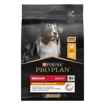Сухий корм PRO PLAN Medium Adult 1+ Everyday Nutrion для дорослих собак середніх порід з куркою 3 кг