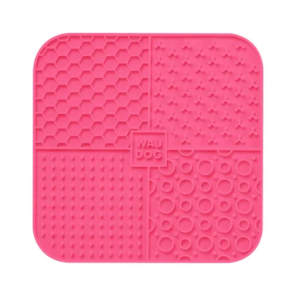 Килимок для злизування WAUDOG Silicone, 190х190х10 мм, рожевий — Фото 2