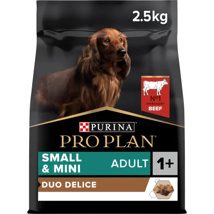 Сухий корм PRO PLAN Small&amp;Mini Adult 1+ Duo Delice для дорослих собак дрібних порід з яловичиною 2,5 кг — Фото 5