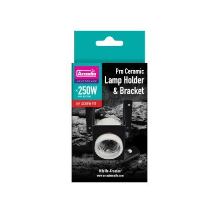 ARCADIA PRO CERAMIC LAMP HOLDER &amp; BRACKET (R2100195) керамічний патрон для тераріума — Фото 2