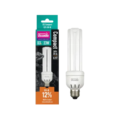 ARCADIA D3+ COMPACT E27 BULB 12% 23 WATT (R2100275) ультрафіолетова лампа для рептилій