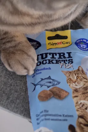 Ласощі для котів GimCat Nutri Pockets Fish Тунець 60 г — Фото 5
