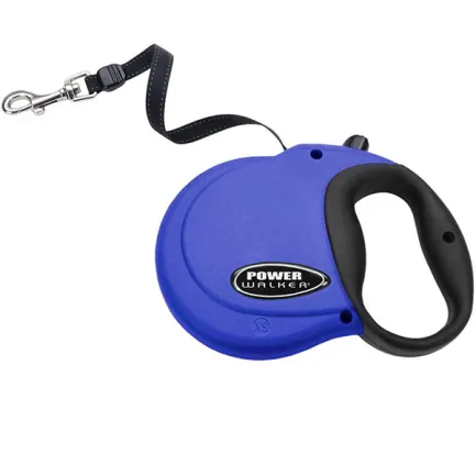 Coastal Power Walker Retractable Leash КОСТАЛ рулетка-повідець для собак до 7.3кг, стрічка 3.6м Cиній