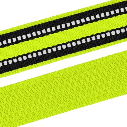 Нашийник для Собак BronzeDog Mesh з Металевою Пряжкою Лимонний XL — Фото 2
