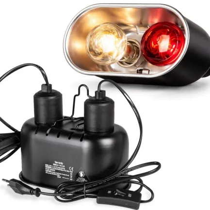 Світильник подвійний Terrario DUORAY 2.0 E27 2x60W для тераріуму — Фото 3