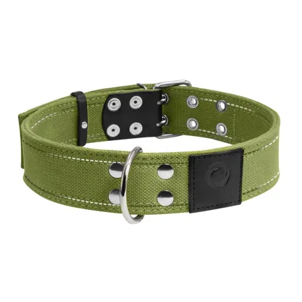 Нашийник для собак бавовняна тасьма CoLLaR Брезент подвійний (ширина 45мм, довжина 56-71см) — Фото 1