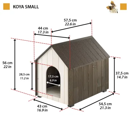Ferplast KENNEL KOYA SMALL Буда для собак дерев'яна — Фото 1