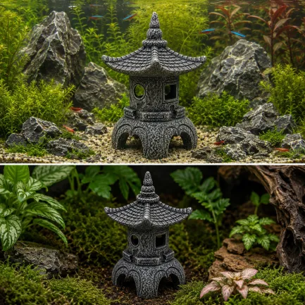 Декорація Hobby Maso Temple 11×11×16см для акваріума і тераріуму (41729) — Фото 2