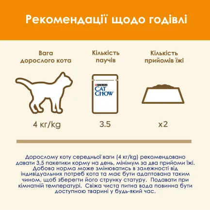 Вологий корм CAT CHOW Adult для дорослих котів шматочки в желе з яловичиною та баклажанами 85 г — Фото 8