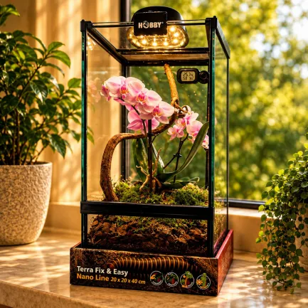 Тераріум скляний Hobby Terra Fix &amp; Easy Nano Line 20x20x40см (36032) — Фото 4