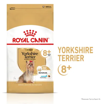 Сухий корм Royal Canin YORKSHIRE AGEING 8+ для собак зрілого віку породи Йоркшир-тер'єр 1,5 кг — Фото 1