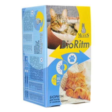 Біоритм (BioRitm) полівітамінний комплекс для котів зі смаком курки, MODES