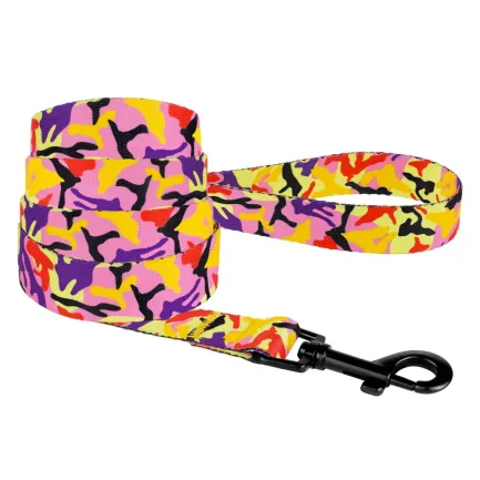 Повідець для Собак BronzeDog Urban Camo Нейлоновий Помаранчевий M