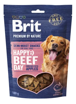 Ласощі для cобак Brit Premium Semi-moist Snacks Beef with Apples напіввологі з яловичиною і яблуками 180 г