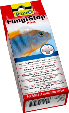 Засіб Tetra Medica Fungi Stop Plus для боротьби з грибковими та бактеріальними інфекціями у риб, 20 мл на 400 льним — Фото 1