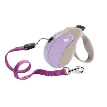 Ferplast AMIGO S COR BEIGE-VIOLET Рулетка-поводок зі шнуром