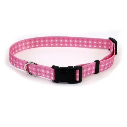 Coastal Pet Attire Styles КОСТАЛ СТАЙЛС нашийник для собак, 2х35-50см рожева точка