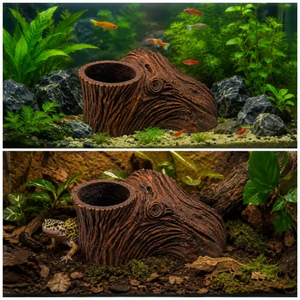 Декорація Hobby Root Wood Cave 2 19x14x8см для акваріума і тераріуму (41791) — Фото 2