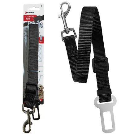 Flamingo Car Safety Belt Kura ФЛАМІНГО КУРА з’єднувач автомобільного ременя безпеки для собак L
