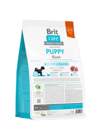 Сухий корм Brit Care Dog Hypoallergenic Puppy для цуценят, гіпоалергенний з ягням, 3 кг — Фото 2