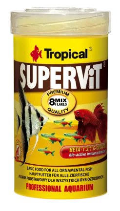 Сухий корм Tropical Supervit для всіх акваріумних риб, 20 г (пластівці)
