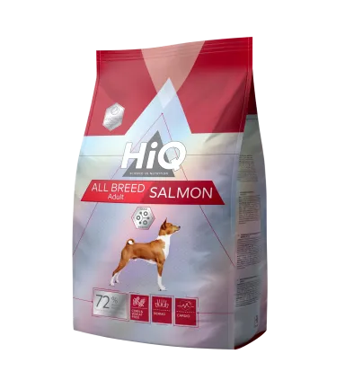 HiQ All Breed Adult Salmon Сухий корм для дорослих собак всіх порід з лососем, 2,8 кг