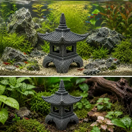 Декорація Hobby Sado Temple 9×8×9,5см для акваріума і тераріуму (41727) — Фото 2