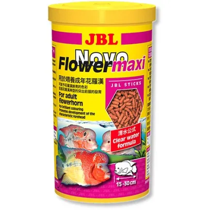 Основний корм у формі паличок JBL Novo Flower maxi для великих флауерхорнов, 1 л