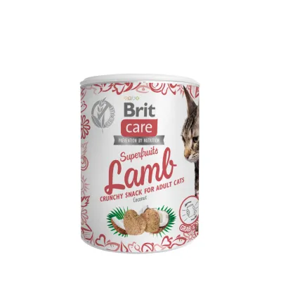 Ласощі для котів Brit Care Cat Snack Superfruits Lamb ягня, 100 г