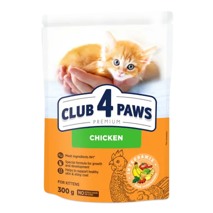 C4Р Premium сухий курка кошенята 0,3 кг