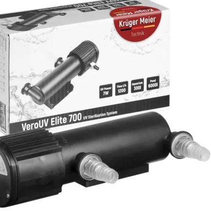 Стерилізатор Kruger Meier VeroUV Elite 700 7W для акваріумів до 300 л і ставків до 6000 л — Фото 6