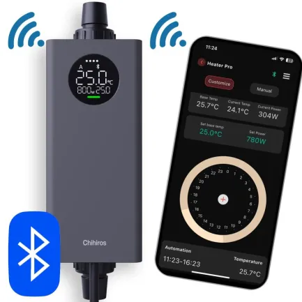 Нагрівач зовнішній Chihiros Heater Pro 16/22мм, 10-1000W з керуванням через додаток — Фото 5