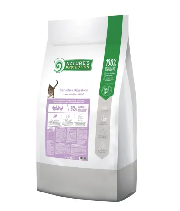 Сухий корм для дорослих котів з чутливим травленням Nature's Protection Sensitive Digestion 18кг
