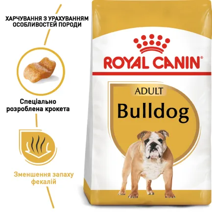 Сухий корм Royal Canin BULLDOG ADULT для дорослих собак породи Бульдог 12 кг — Фото 4