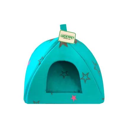 Юрта №1 Соня Бірюзовий Lucky Pet, 39x39x31